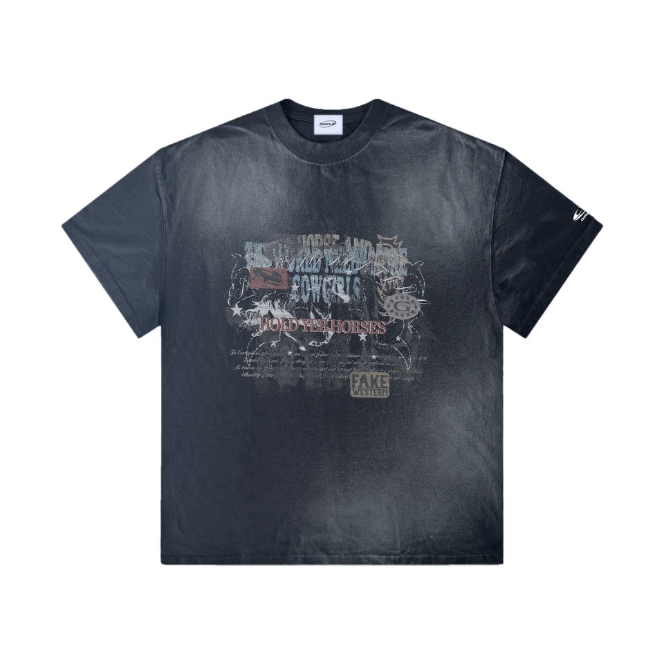【GRAILZ】OVERLAP WASHED T-SHIRTS [BLACK] GRAILZ】OVERLAP WASHED T-SHIRTS [BLACK] American fashion
