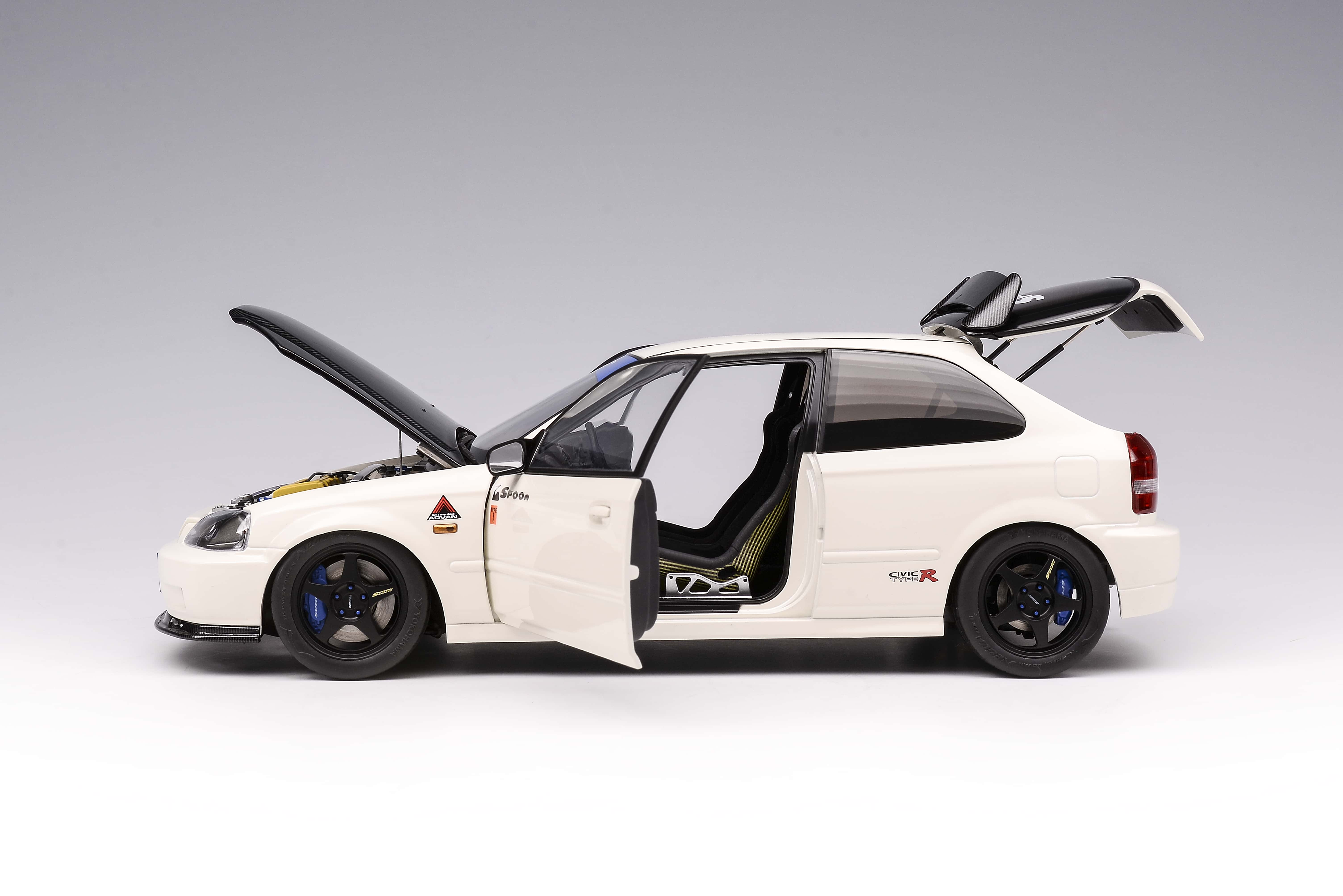 MOTORHELIX 1/64 civic ek9 SPOON 2台セット 模例】MotorHelix 1