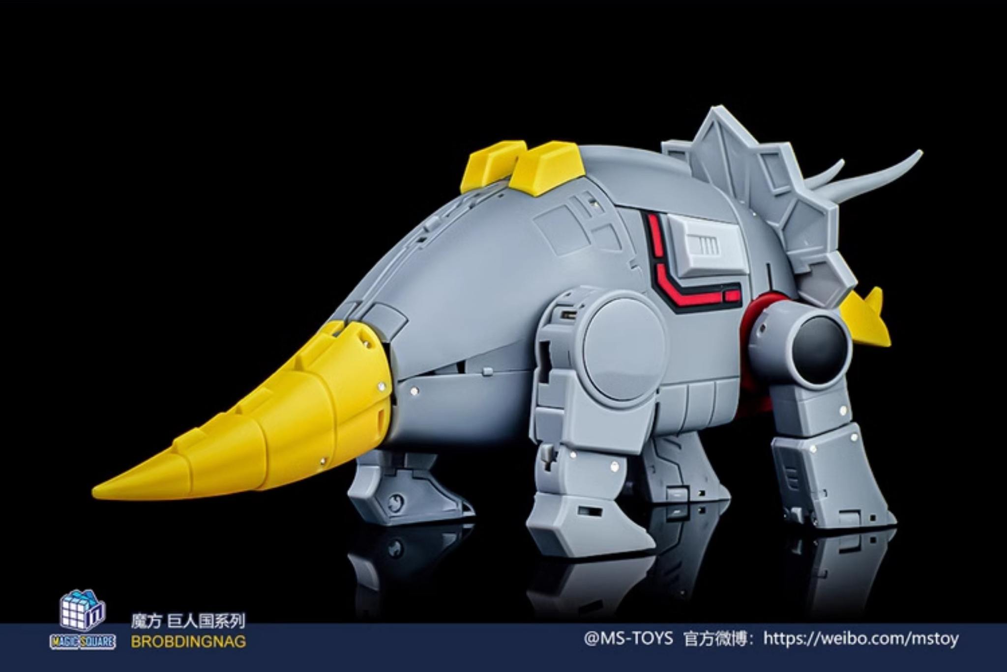台灣現貨】魔方鐵渣小比例MS-B57 MS-TOYS 三角龍三觭龍恐龍金剛