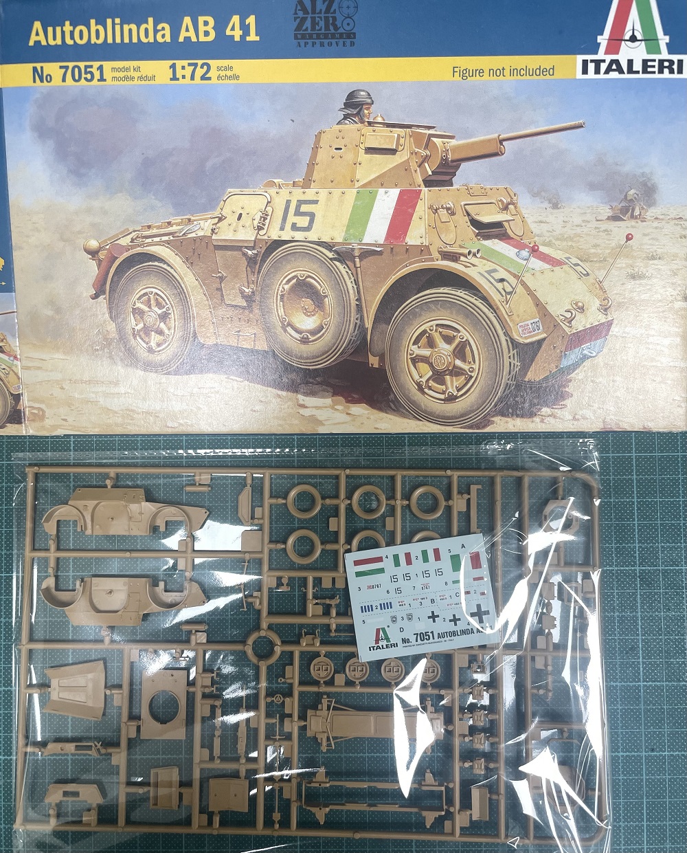 1/72 二戰義大利 Autoblinda AB 41 輪式裝甲車(ITALERI)(7051) | 蝦皮購物