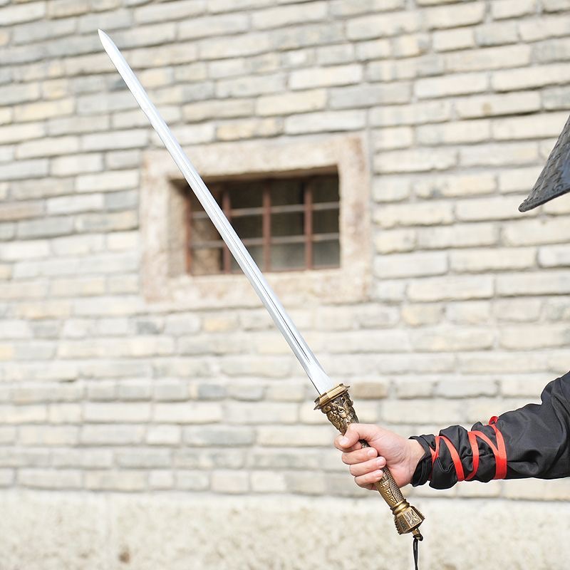 【No.8】高錳鋼 亢龍锏 锏中劍 神鞭 一體鍛打 手工劍 漢劍 秦劍 唐劍 龍泉劍 環首劍 收藏送禮 未開刃 | 蝦皮購物