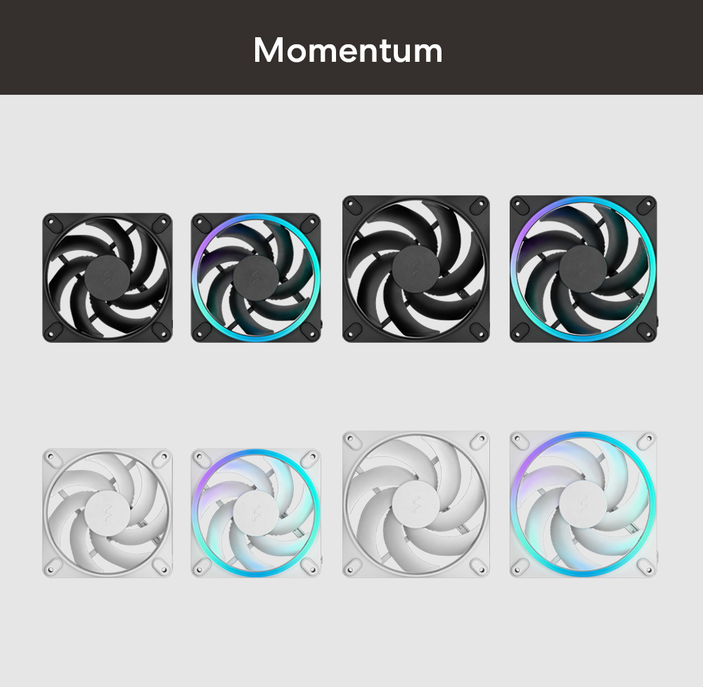【Fractal Design】Momentum 12公分散熱風扇 RGB | 蝦皮購物