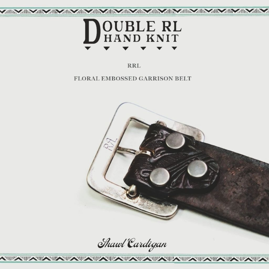RRL EMBOSSED GARRISON BELT ベルト