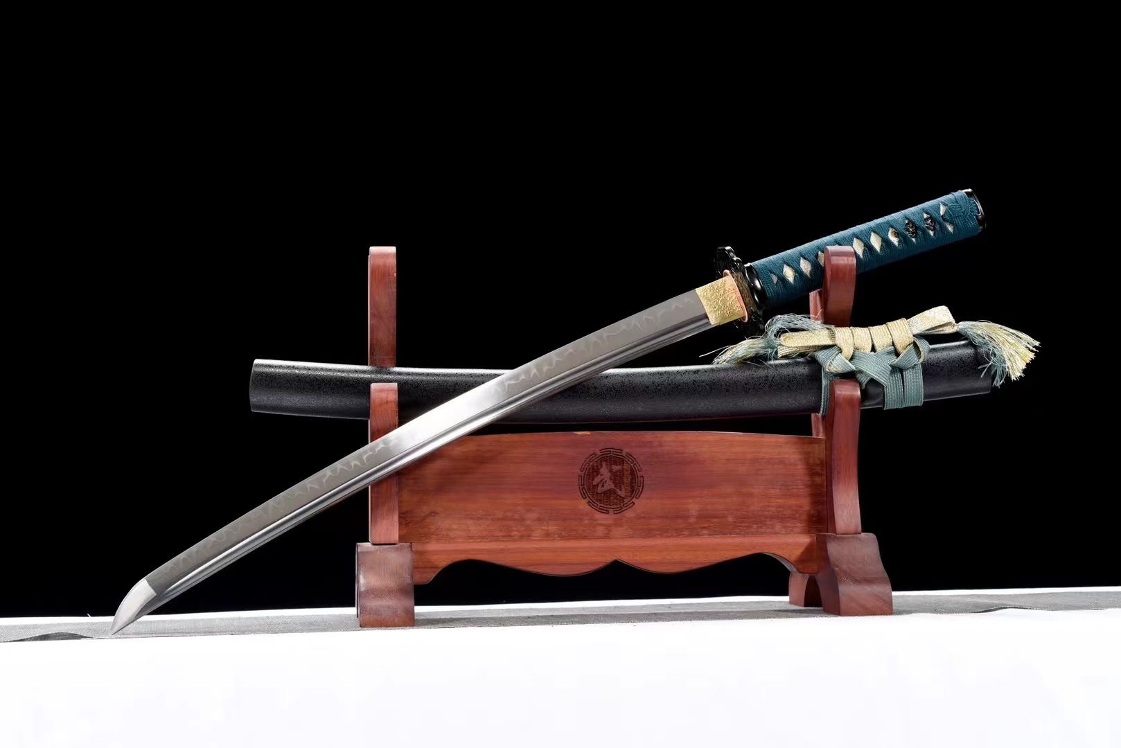 【千羽】20寸妙法蓮華武士刀 鐵裝T10燒刃小武士刃 太刀 居合道練習 打刀 日式刀 中肋差 收藏擺件 未開刃 | 蝦皮購物