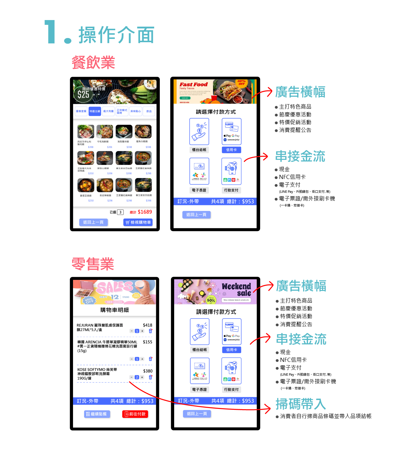 【全台首創】POS365微型自助點餐機(含掃描器+底座)-內鍵出單機可開立電子發票+刷卡結帳+電子支付 | 蝦皮購物