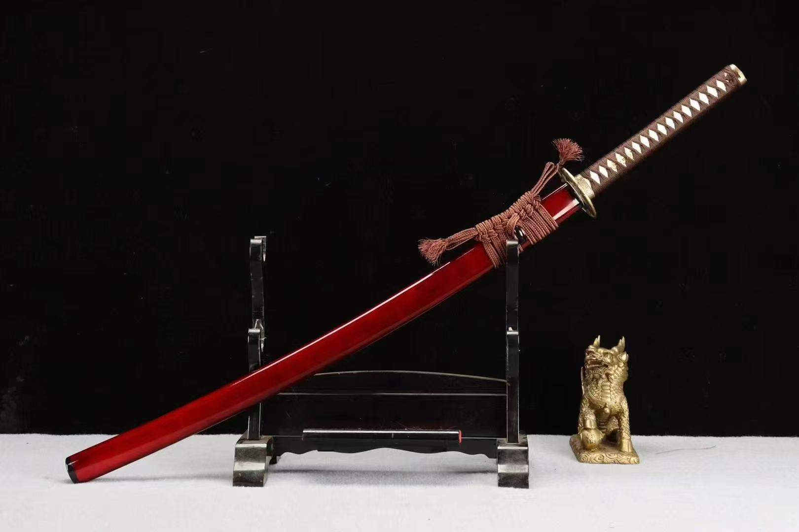 【典藏】刃白研磨版猛禽武士刀 中長武士刀 武士打刀 居合道 劍道練習刀 日式太刀 東洋刀 收藏武士刀 龍泉刀劍硬刀未開刃 | 蝦皮購物
