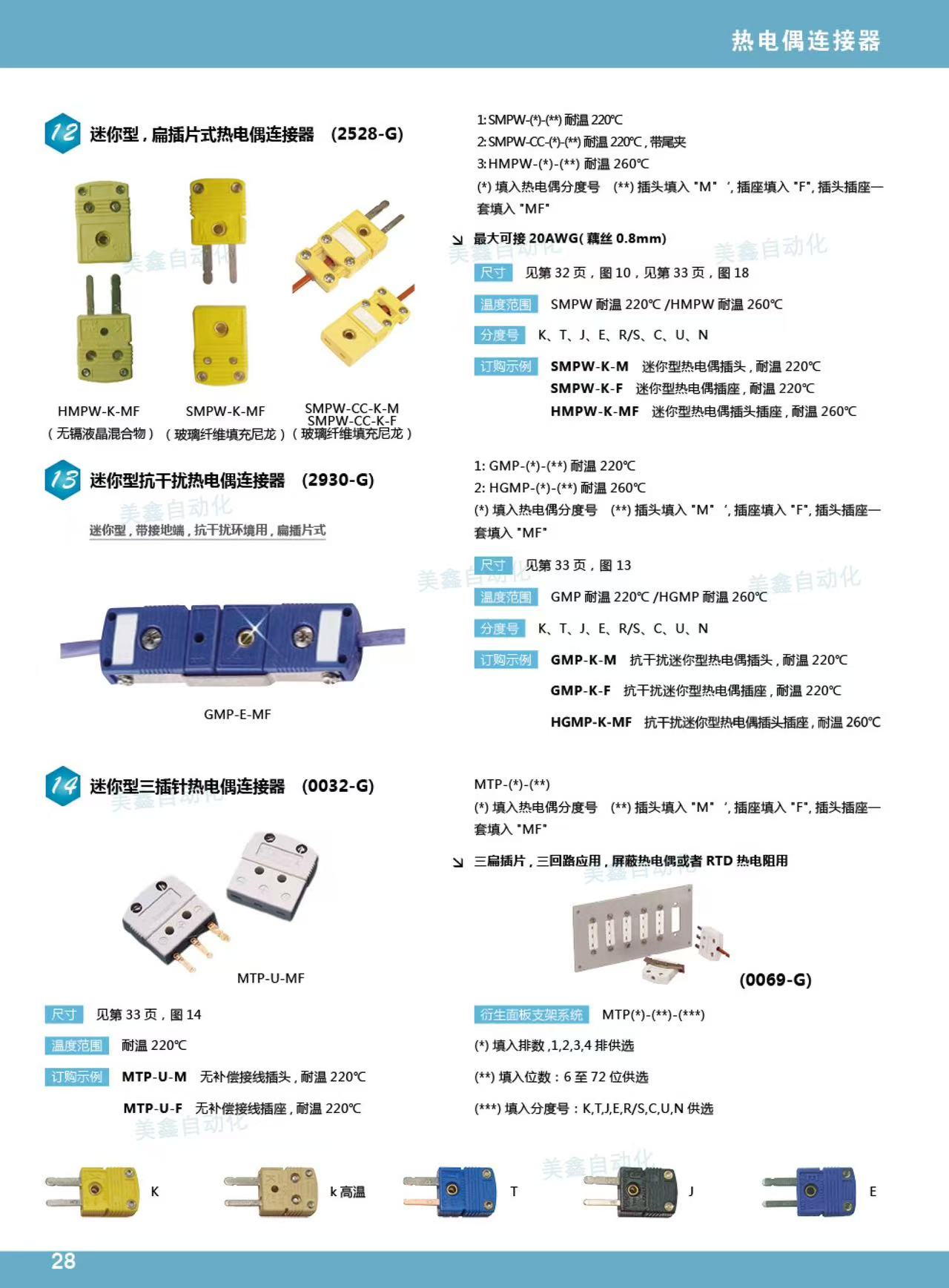 多買優惠/K型熱電偶插頭 SMPW-K-M SMPW-T-F耐高溫連接器 快速測溫插座 可開發票 | 蝦皮購物