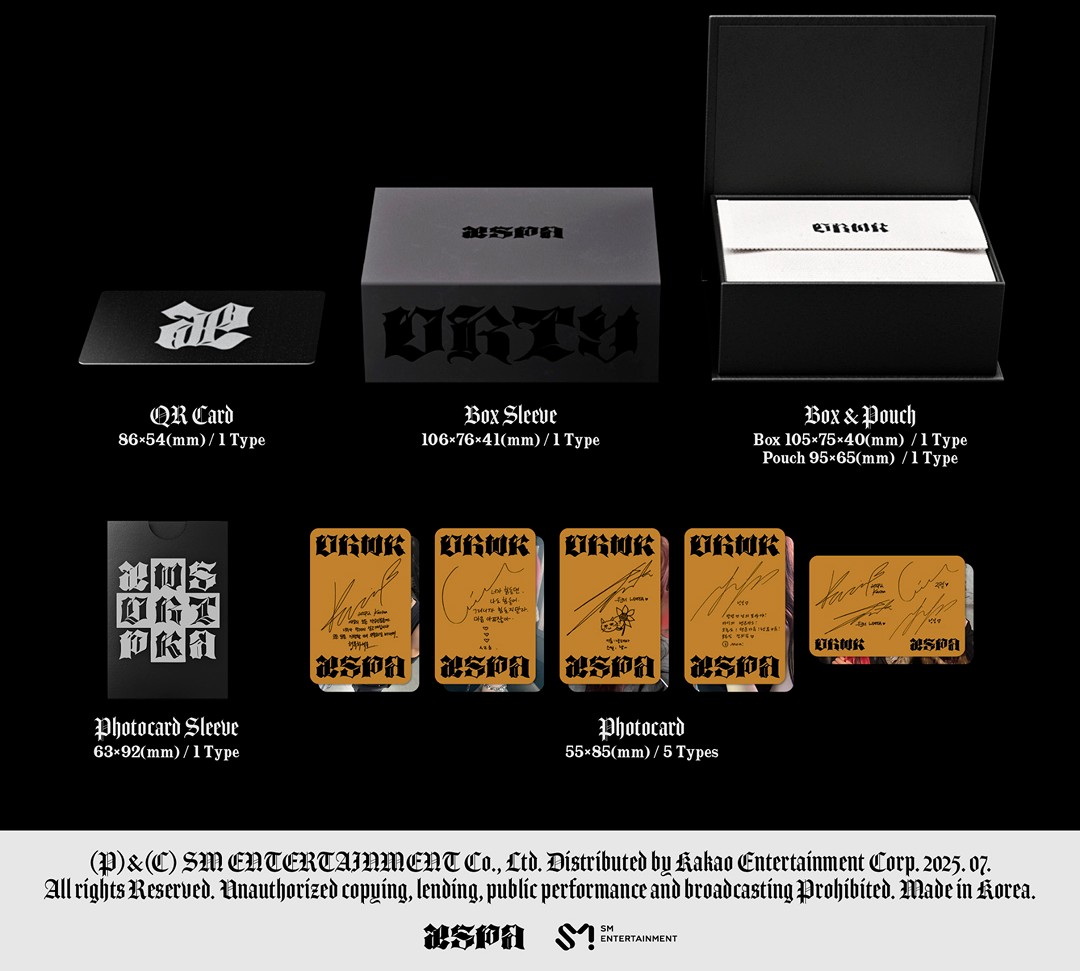 仙女樹🌟 現貨aespa ' Dirty Work ' 單曲專輯Dirty Crew Ring