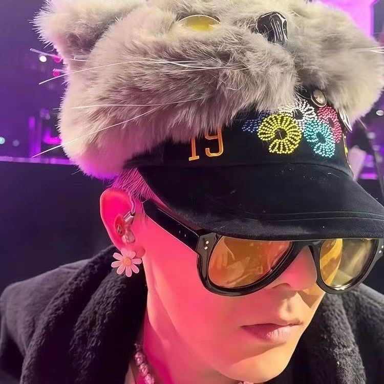 本土出貨🔥權志龍G-DRAGON 權志龍zoa貓貓帽ins 可愛貓頭帽權志龍頭帽