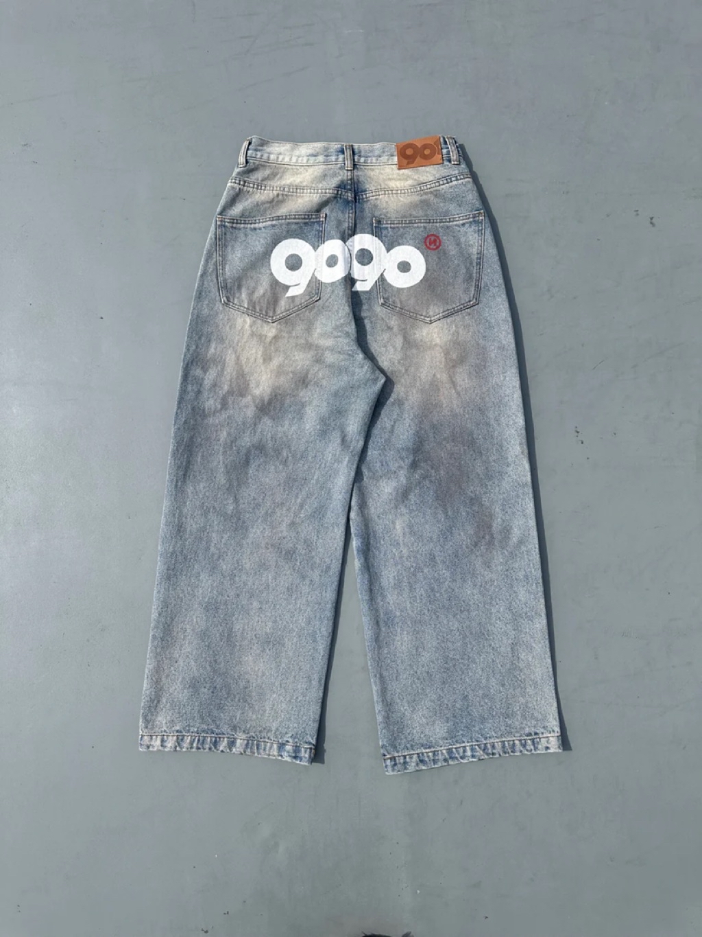 9090 OG Logo Painted Denim Pants – YZ