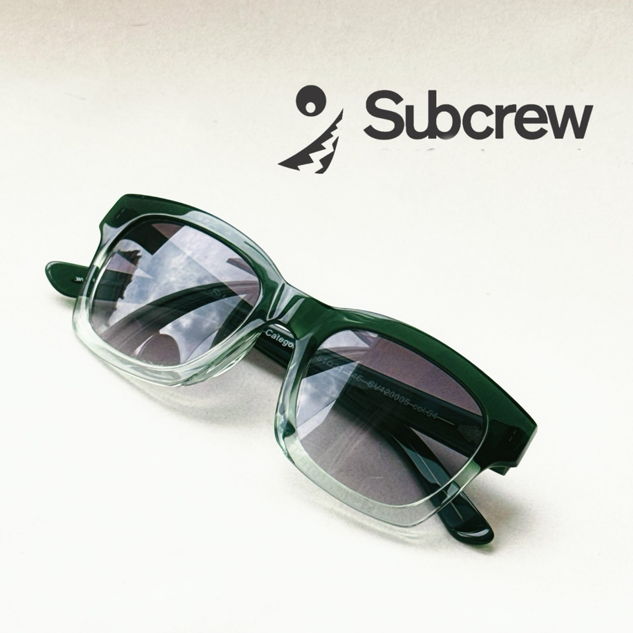 【Subcrew】來自香港的街頭靈魂｜墨綠｜透明系潮流｜空氣感與層次｜｜｜太陽眼鏡｜出清 | 蝦皮購物