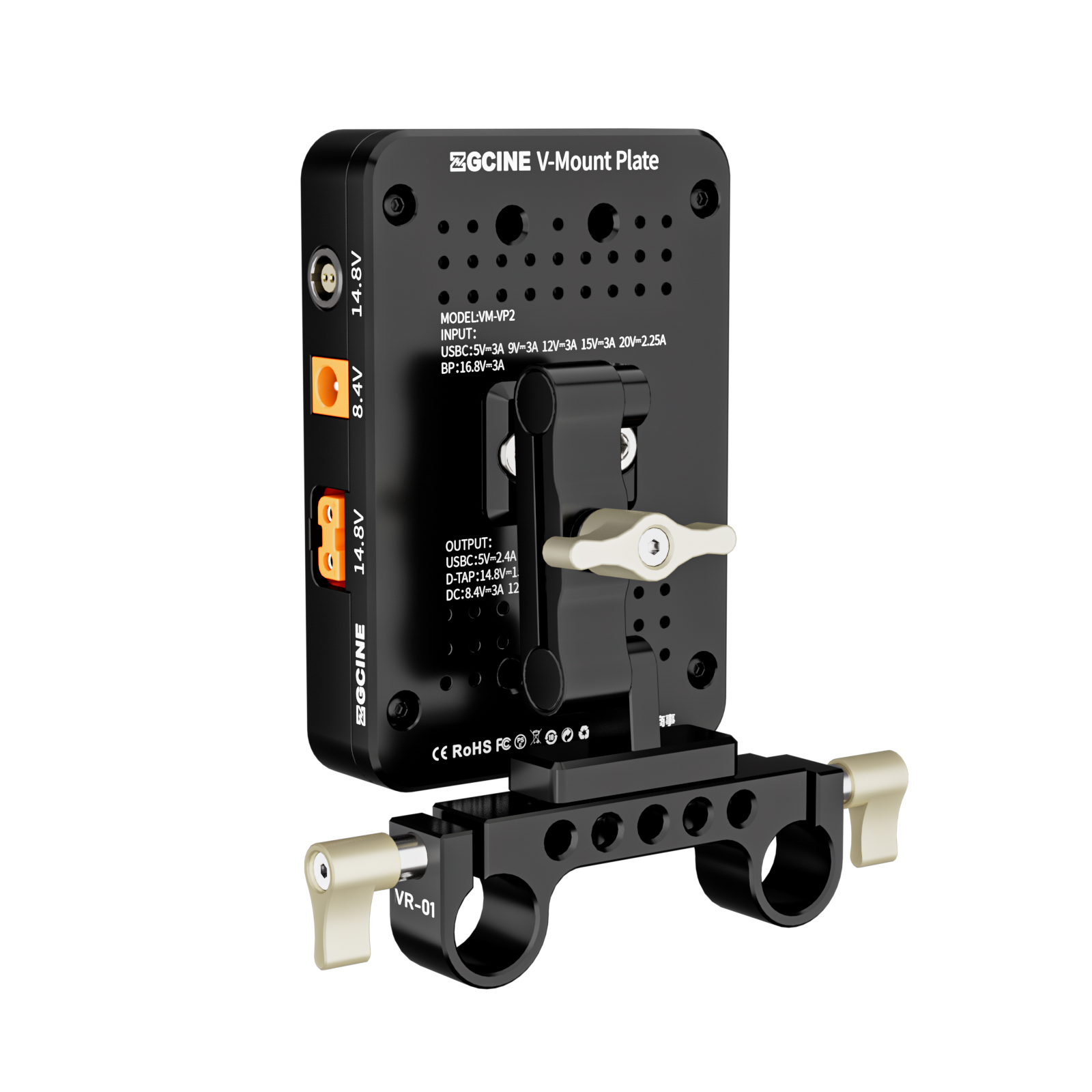ZGCine VP2 Kit3 V掛電池背板 帶魔術手 帶D-Tap USB-C PD 輸入 輸出 DC輸入 LEMO | 蝦皮購物