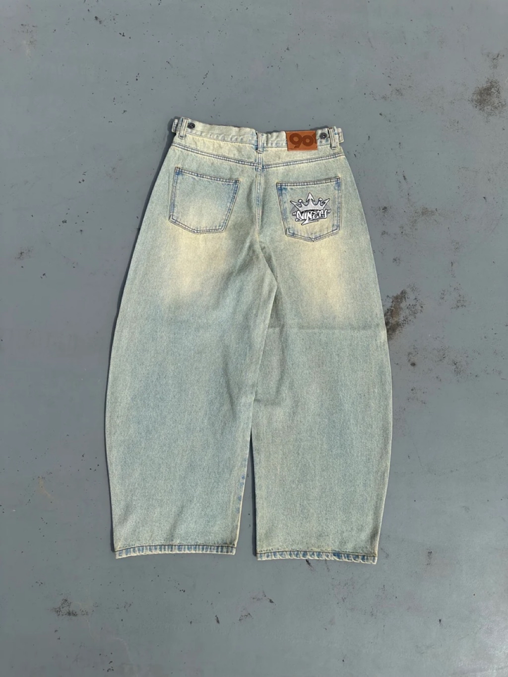 パンツ 9090 King Logo Slub Denim Buggy Pants M King Logo Slub Denim Buggy Pants – YZ
