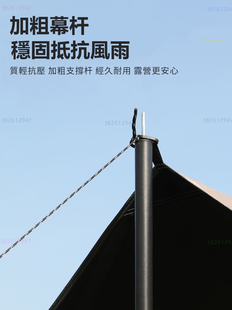 日本品牌🍀HAUO🍀3*5M 6-8人黑膠天幕 露營天幕 六邊形天幕 塗銀天幕 野營防雨幕布 天幕布 防曬天幕 天幕帳 | 蝦皮購物