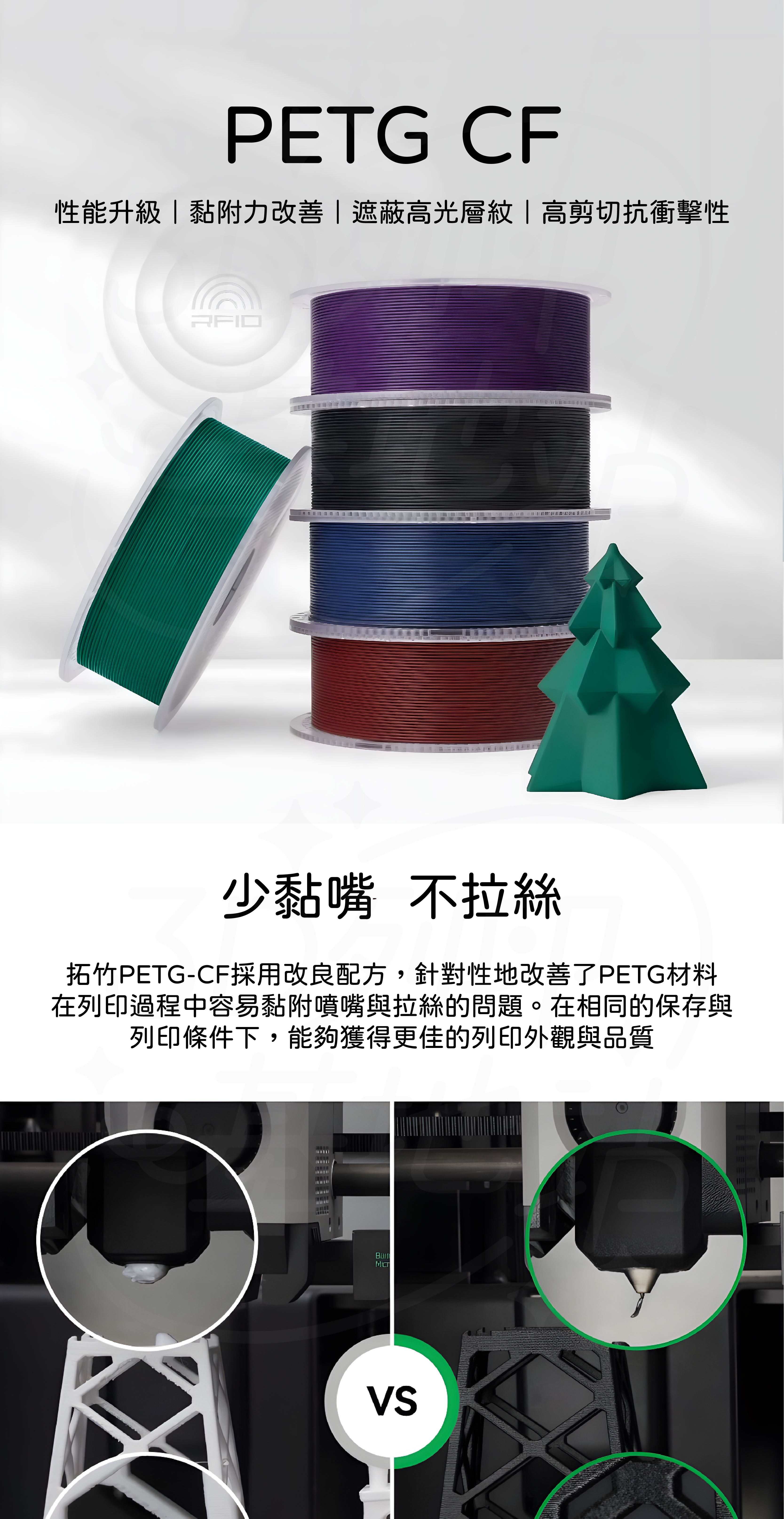 【3D列印基地】Bambu 拓竹 PETG CF 碳纖 增強 耐熱 耐磨 3D列印線材 | 蝦皮購物
