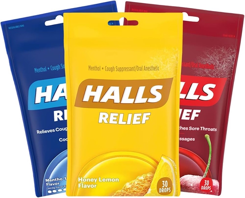 現貨🔥 美國直送🇺🇸 ️ HALLS 喉糖 蜂蜜檸檬潤喉糖🍯 草莓🍓 180顆/70顆 經濟分享包 | 蝦皮購物