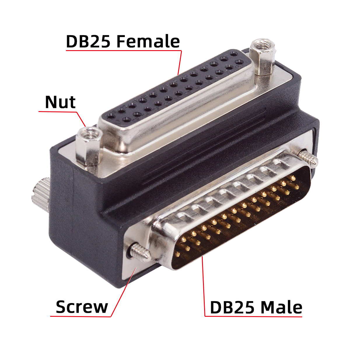 DB-008 LPT並列埠 平行埠 DB25公對母轉接頭 DSUB轉接頭 25Pin轉接頭 25Pin延長頭 兩款方向 | 蝦皮購物