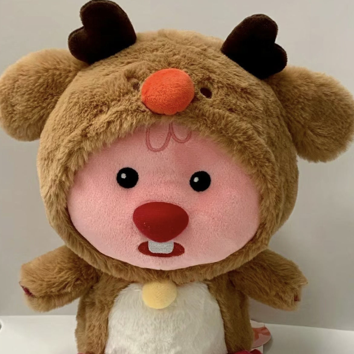 海狸露比 loopy聖誕系列 麋鹿小雪人 公仔頭套 可愛玩偶 超萌毛絨玩具 娃娃衣服 公仔搪膠掛件 | 蝦皮購物
