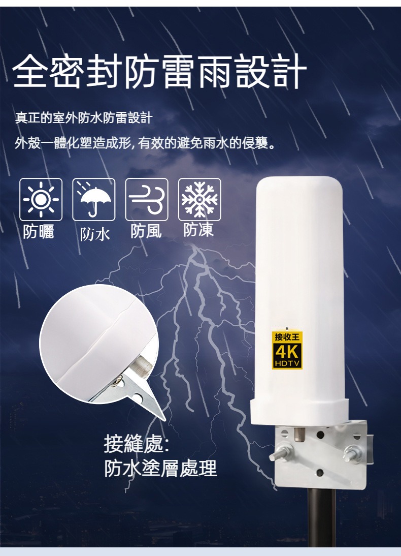 4K高清數字天線 室外電視天線 DTMB HDTV 炮筒天線 電視接收器 增強 高增益 高清信號接收器 地面波天線 | 蝦皮購物