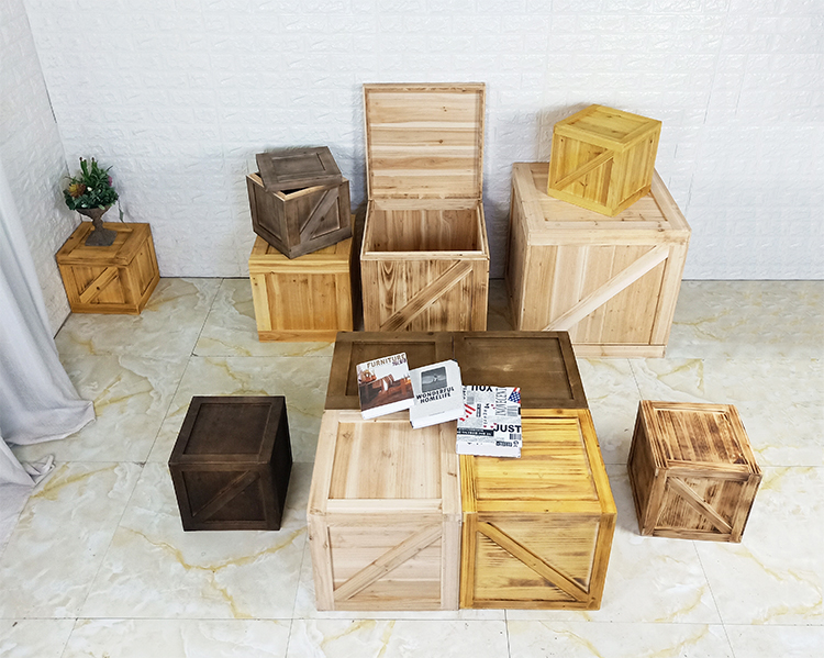 免運 木箱 木盒 木質收納 復古收納箱 木箱儲物箱客製復古裝飾道具超市舞臺小收納箱攝影服裝擺設木箱子 | 蝦皮購物