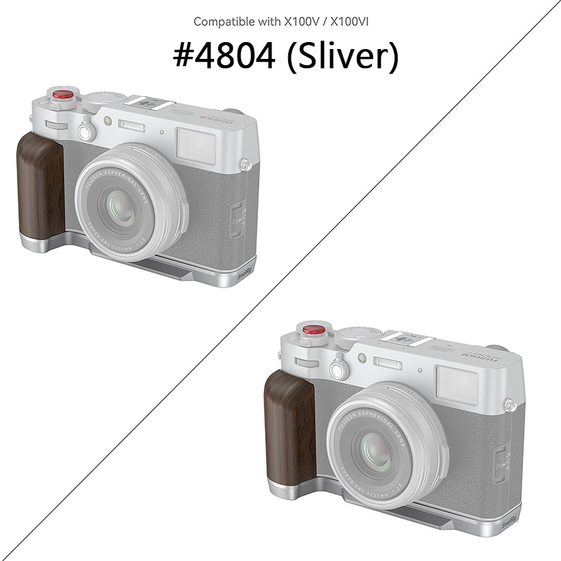 兔大叔 含稅 SmallRig 4804 銀 4805 黑 木質手柄 L型支架 for X100VI X100V | 蝦皮購物