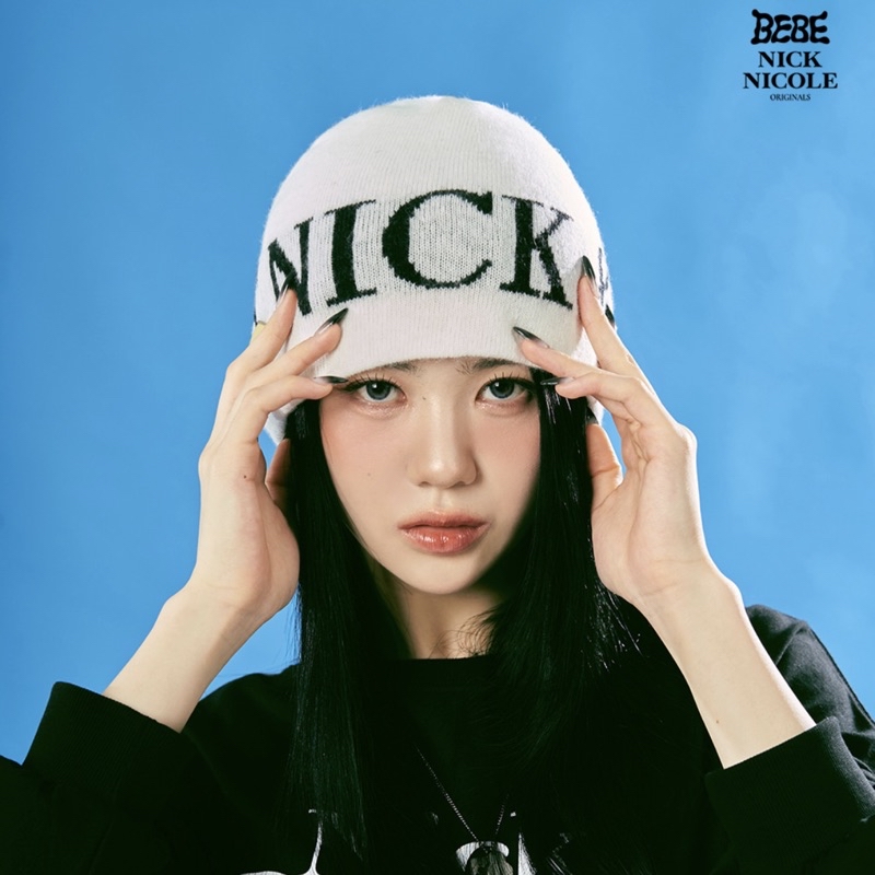 🇰🇷 Nick Nicole 針織帽毛帽CASHMERE LETTERING JAQUARD BEANIE