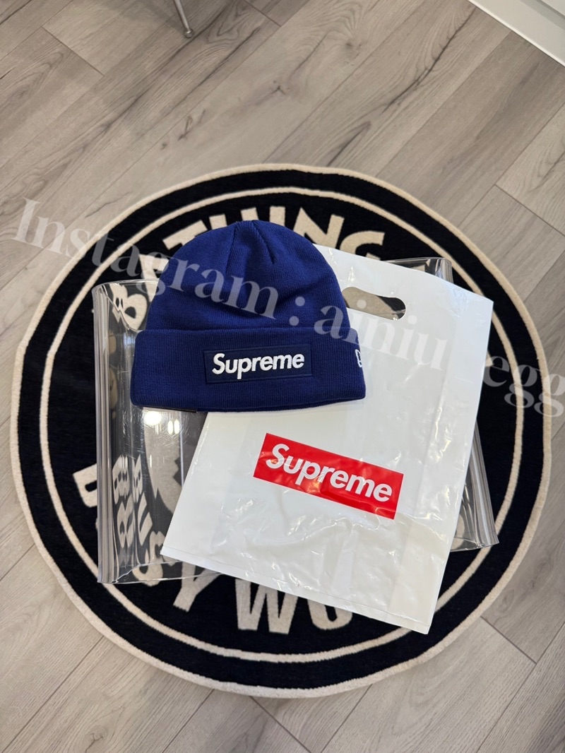 Supreme x New Era box logo beanie針織帽| 蝦皮購物