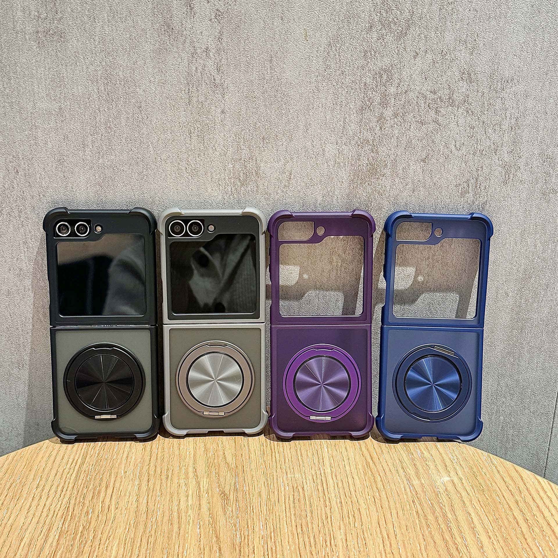 旋轉指環支架 三星 ZFlip 7 保護殼 磁吸充電 霧面透明 Samsung ZFlip 6 5 4 手機殼 氣囊防摔 | 蝦皮購物