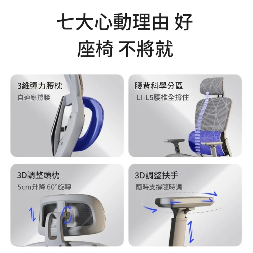 X-Win 高背人體工學電腦網椅 YM01S 4 X-Win 高背人體工學電腦網椅 YM01S 3