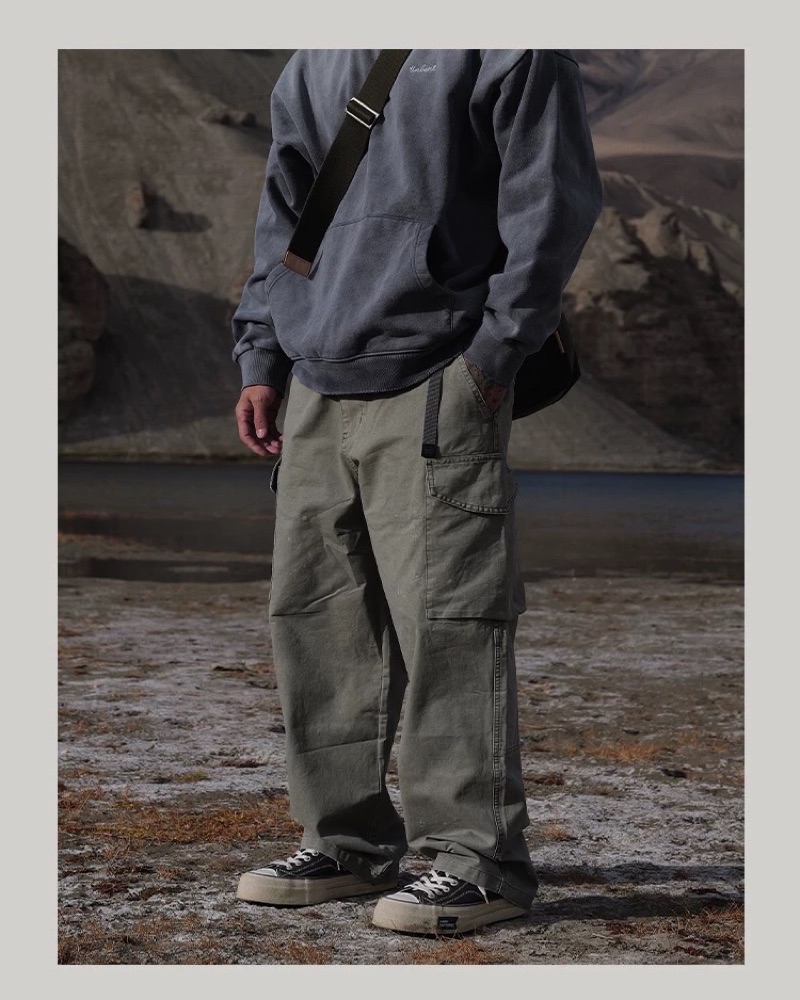 【Refresh】⛰️UNBENT 24AW Washed Work Pants 潑漆 水洗 工裝 長褲 | 蝦皮購物
