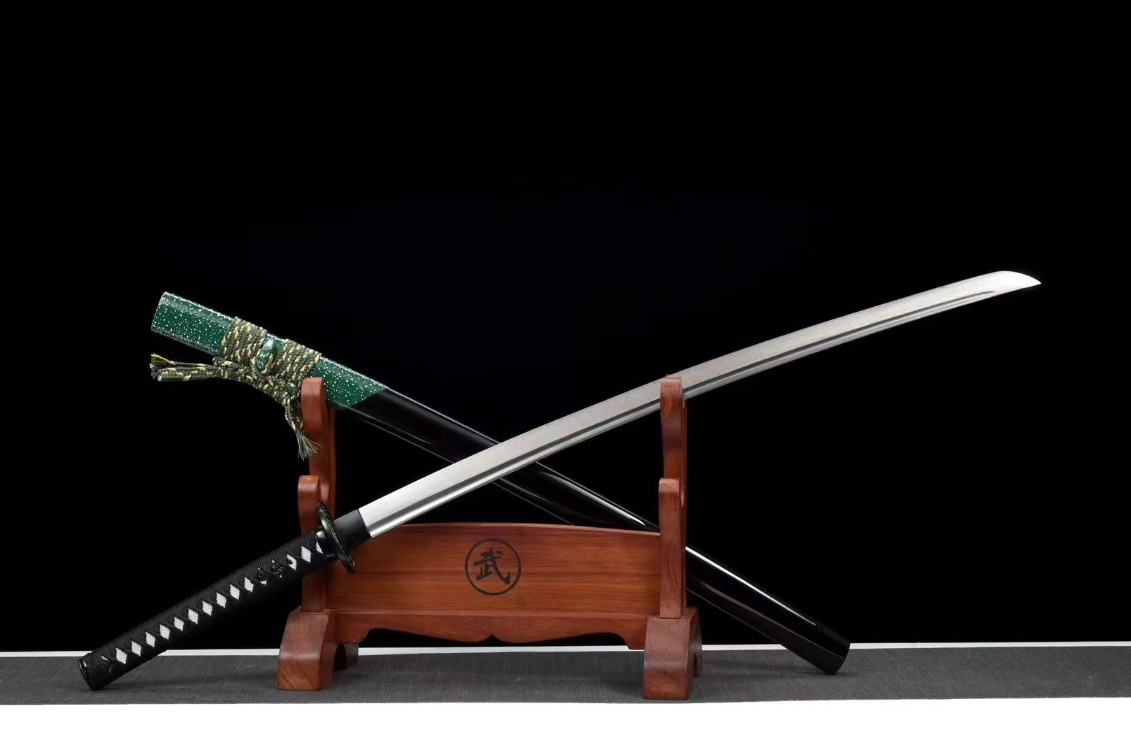 【廠家直銷】百鍊花紋鋼武士刀《幻影神龍》日本刀 武士刀 居合刀 Katana 居合道 打刀 日式指揮刀 太刀 未開刃 | 蝦皮購物