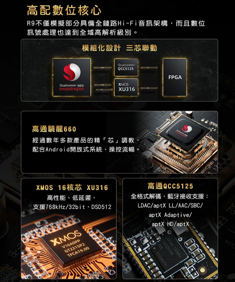 FiiO R9 桌上型旗艦 無線藍牙音樂解碼播放器