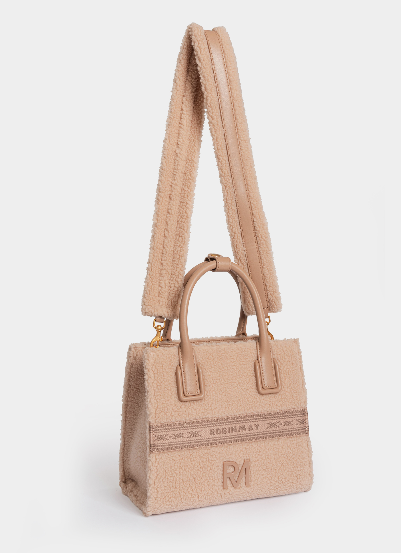 ROBINMAY】月桂女神手提包(羊羔毛) (拉鍊封口/手提包/羊羔毛
