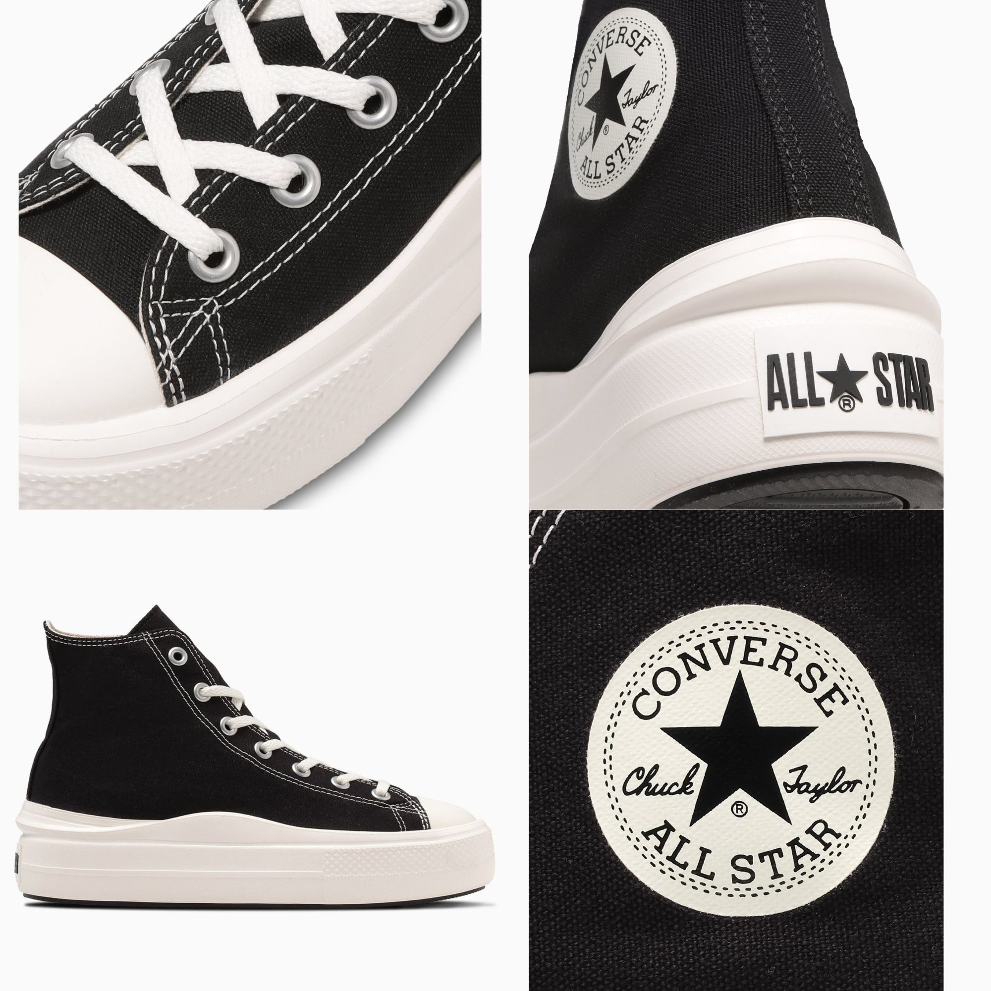 【CHII】日本限定 Converse ALL STAR LIGHT PLTS Ⅱ 高筒 波浪厚底 黑色 白色 淺灰 | 蝦皮購物