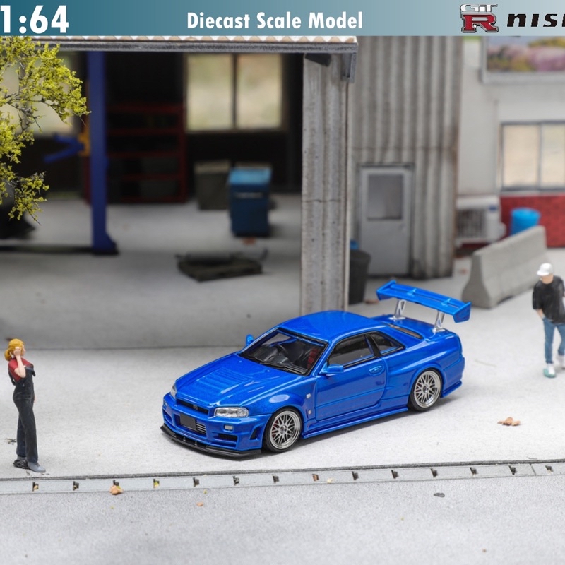 六四分之一】Fuji｜NISSAN Skyline GT-R R34 Nismo Z-Tune｜1/64合金