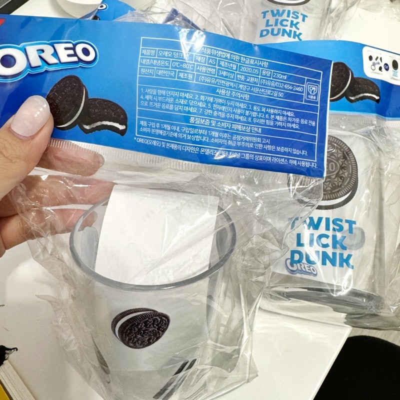 [現貨] Oreo冷飲杯 230ml 品牌杯 韓國代購 巧克力餅乾 | 蝦皮購物