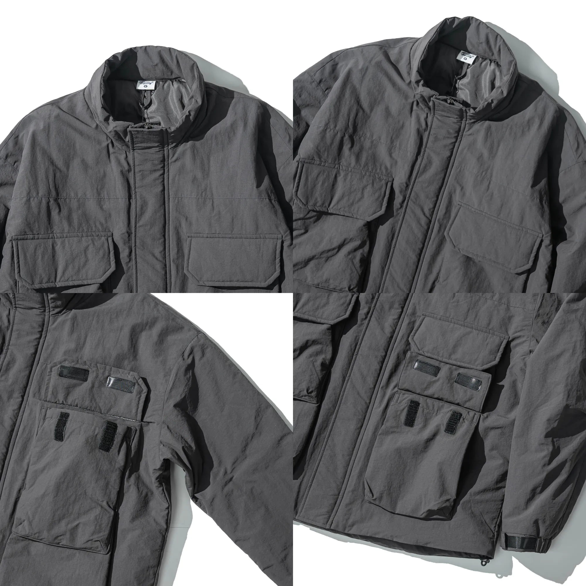 AGILITY Multi Pocket Padded Jacket 四口袋 立領 鋪棉外套 [GP75] | 蝦皮購物