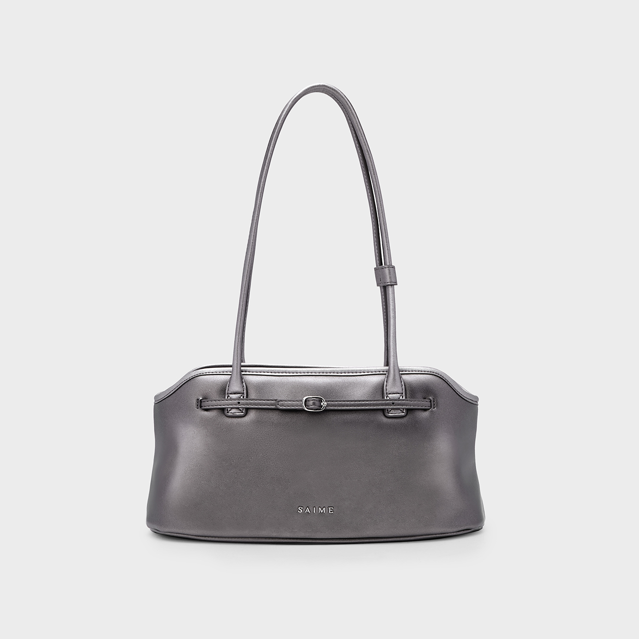 ★S'AIME Jennie皮帶釦托特包(Ｍ)ハンドショルダーバック/送料込 S'AIME 皮革/燈芯絨Jennie包細皮帶釦手提包肩背包托特包(賣場內