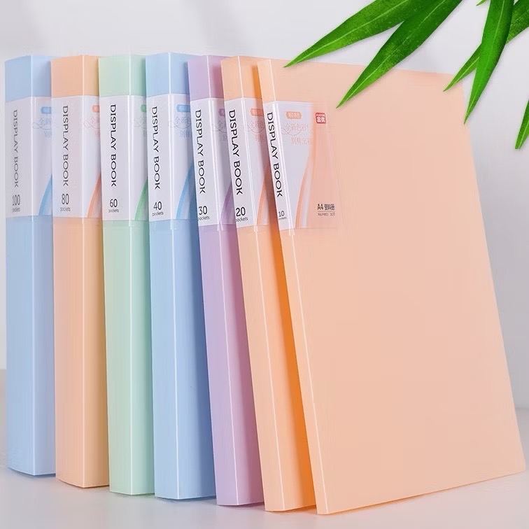 文件夾【多頁 20頁 40頁 60頁】📒A4 透明內頁 顏色繽紛📒資料夾 板夾 檔案夾 文件冊 文件薄 L夾 資料本 | 蝦皮購物