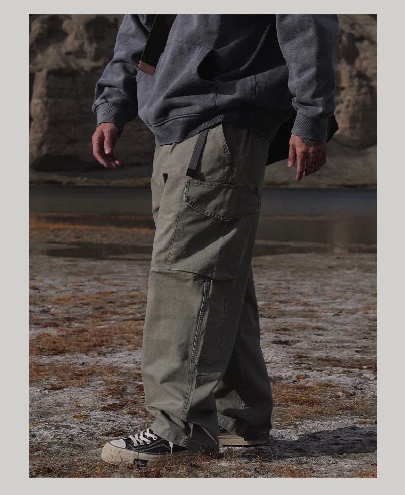 【Refresh】⛰️UNBENT 24AW Washed Work Pants 潑漆 水洗 工裝 長褲 | 蝦皮購物