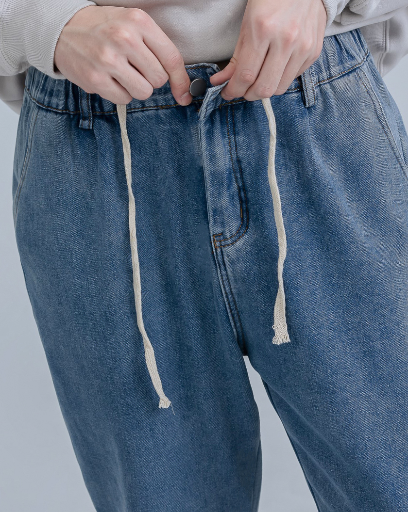 Check2Check-錐形水洗暖絨牛仔褲 短毛絨 內刷毛 上寬下窄 錐形牛仔褲【CB0024218】[現貨] | 蝦皮購物