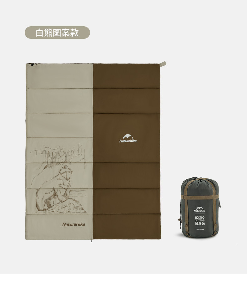 免運Naturehike戶外露營野營附枕棉萌泥兔睡袋成人加厚睡袋可全展開被子 | 蝦皮購物