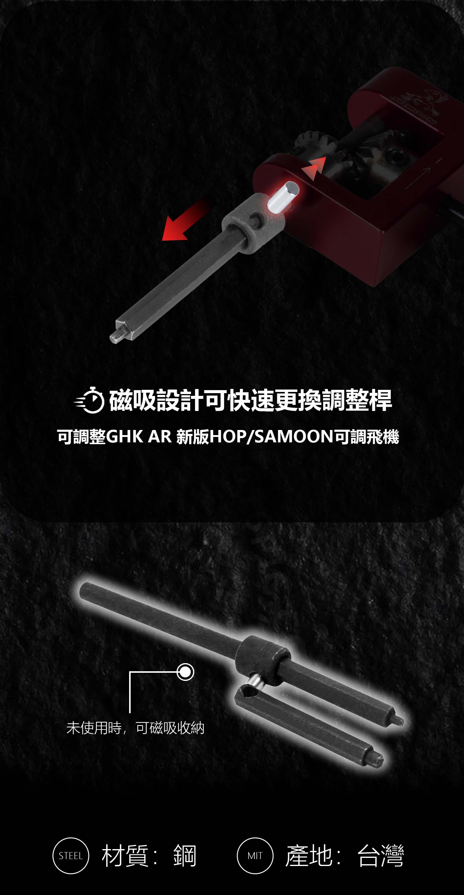 ［SAMOON製］2024年版　NPAS/HOP調整ツール 2WAY GHK用 SAMOON NPAS -Nozzle for GHK