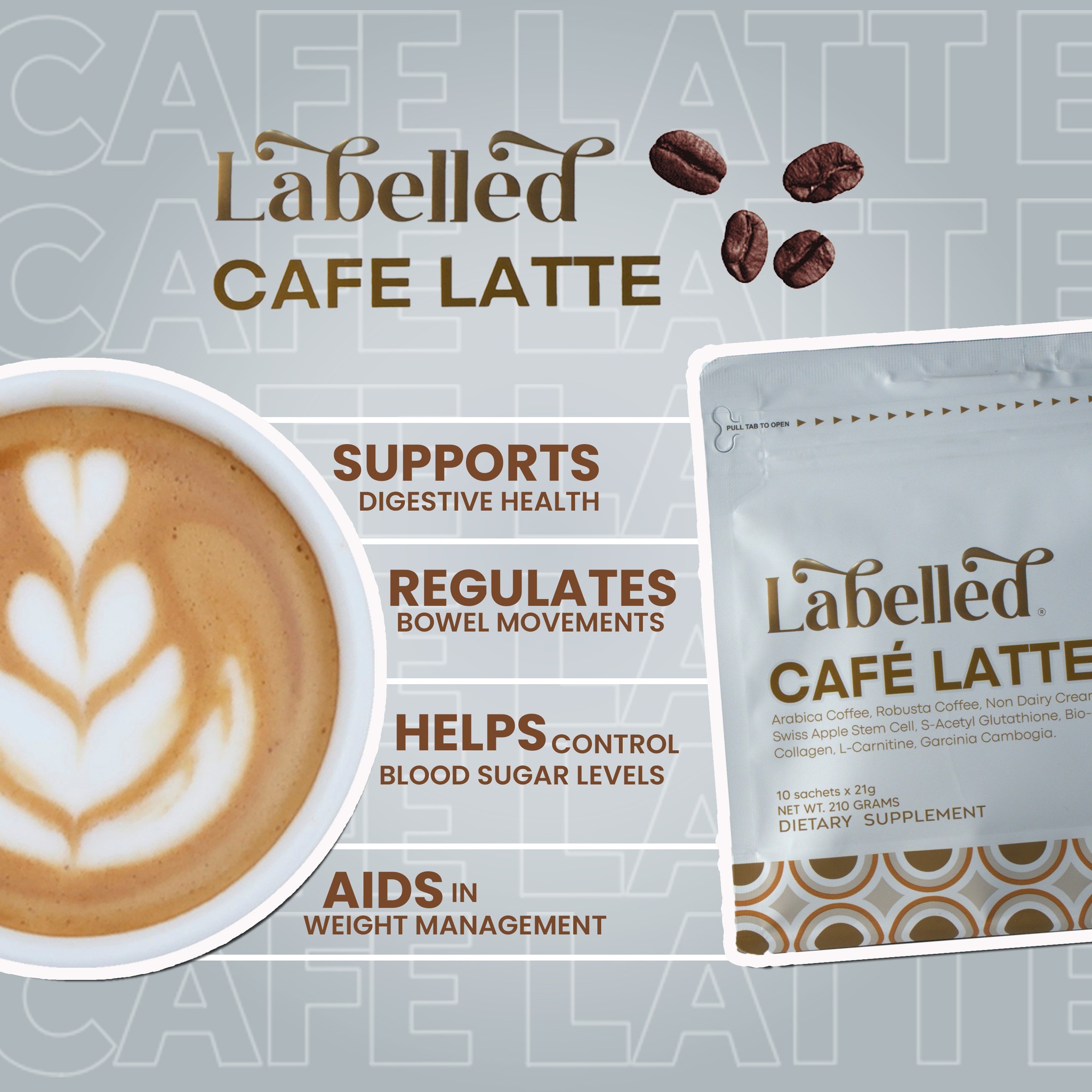 Labelled Stem Cell Coffee (1) Pouch (10) Sachets | 蝦皮購物