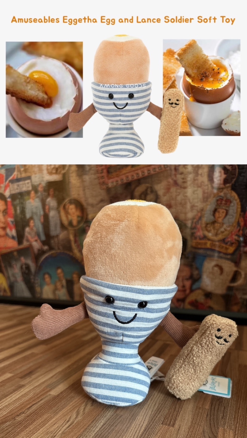 🔥現貨🔥英國代購Jellycat 蛋吐司溏心蛋蛋士兵Eggetha Egg and Lance