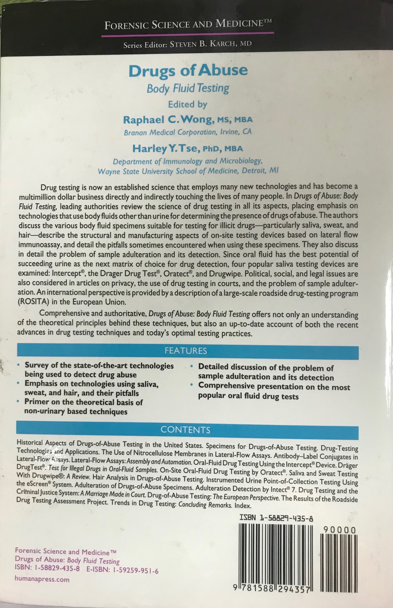 Drugs of Abuse Body Fluid Testing 9781588294357 | 蝦皮購物