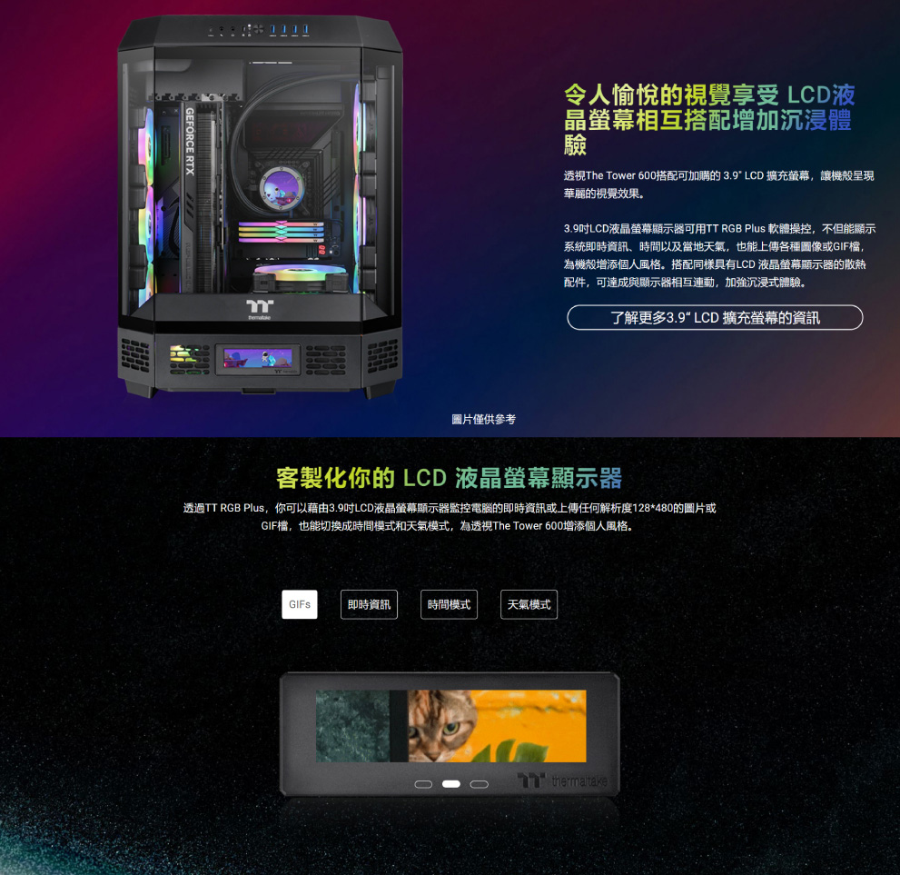 曜越 透視The Tower 600 中直立式機殼 ATX可容納13顆風扇 支援至420一體式水冷排 | 蝦皮購物