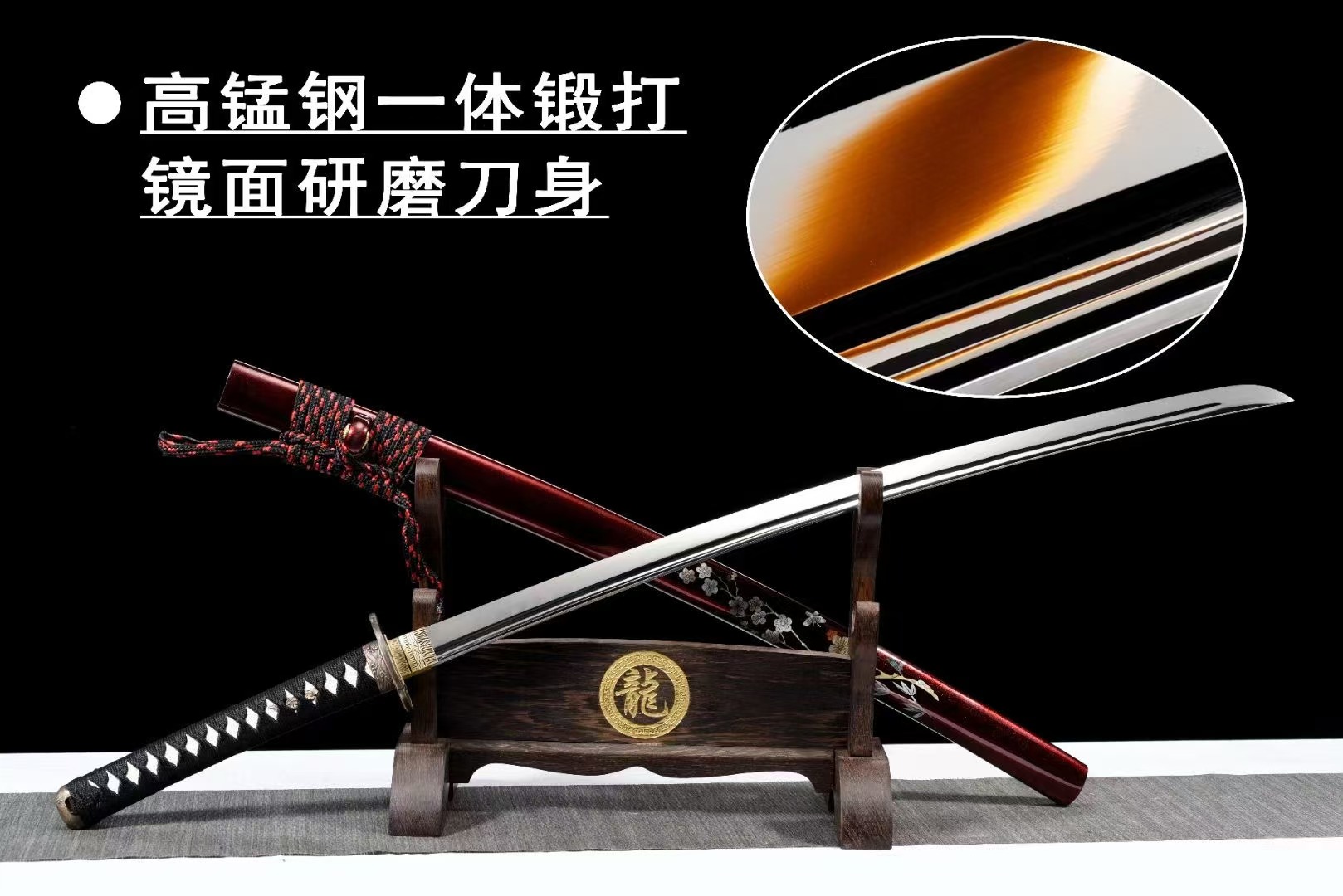 【廠家直銷】超鏡面打刀《梅鋒斷寒》武士刀 日本刀 肋差 居合刀 Katana 打刀 武士刃 日式刀 協差 太刀 未開刃 | 蝦皮購物