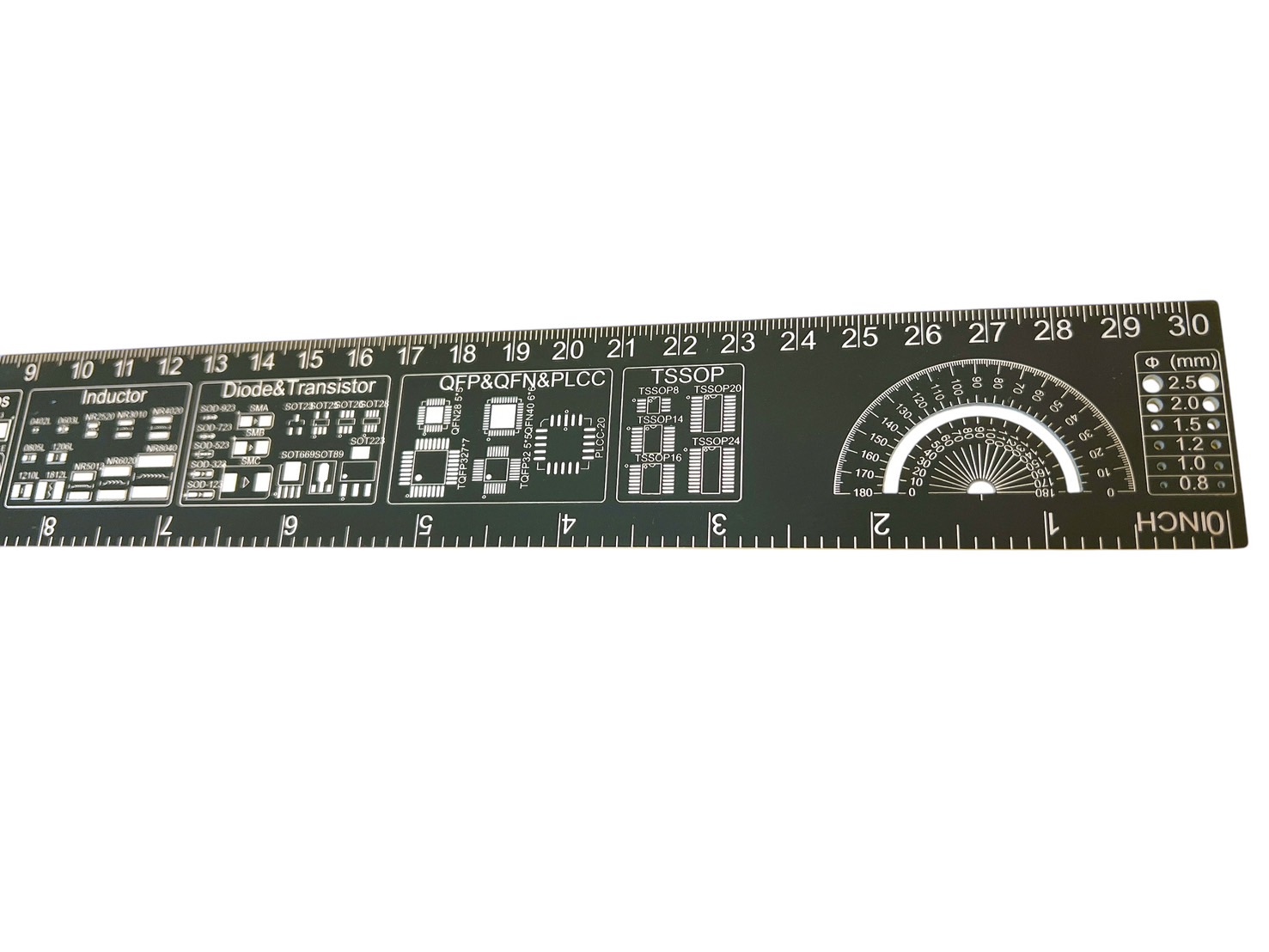 30CM PCB封裝尺 Ruler電路板直尺 電子工程師設計工程尺30CM直尺 台灣出貨 | 蝦皮購物