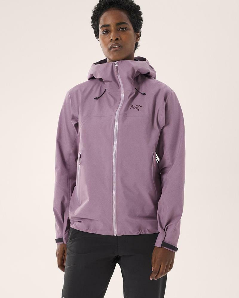 Arcteryx 始祖鳥女Beta SL 防水外套星界紫GORE-TEX 登山風雨衣